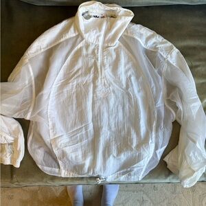 Adidas White Lightweight Jacket